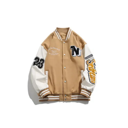 Retro Embroidered Contrast Color Baseball Suit Jacket