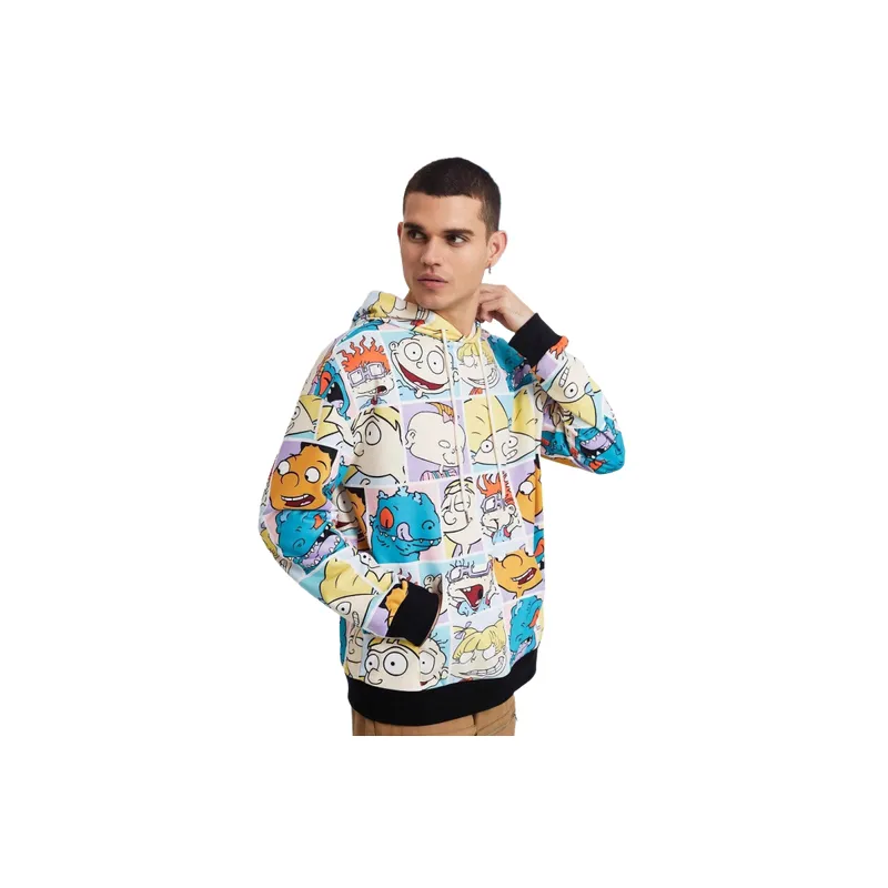 Fashionable Loose Air Layer Fabric Sweatshirt-0