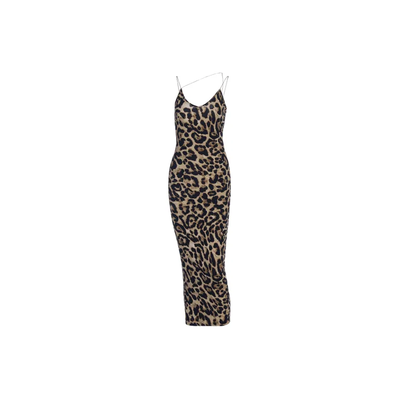 Sexy Fashionable Milk Fiber Slip Dress Women-2