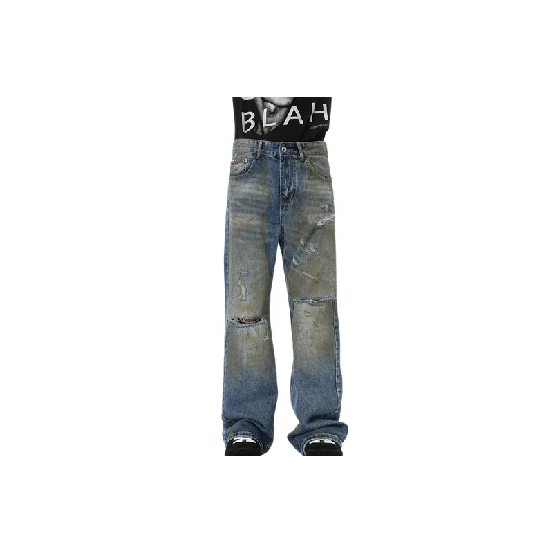 Retro Simple Jeans-1