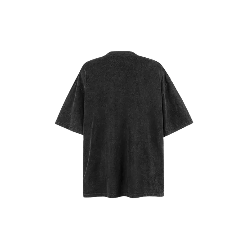 Retro Washed Cotton T Shirt Unisex-1