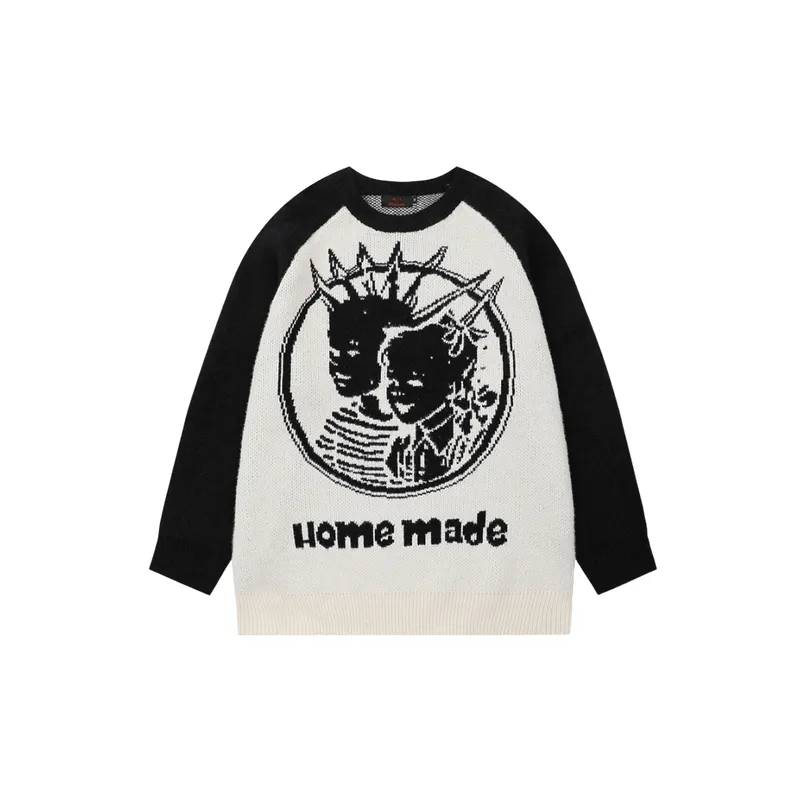 Street Loose Polyester Sweater-6