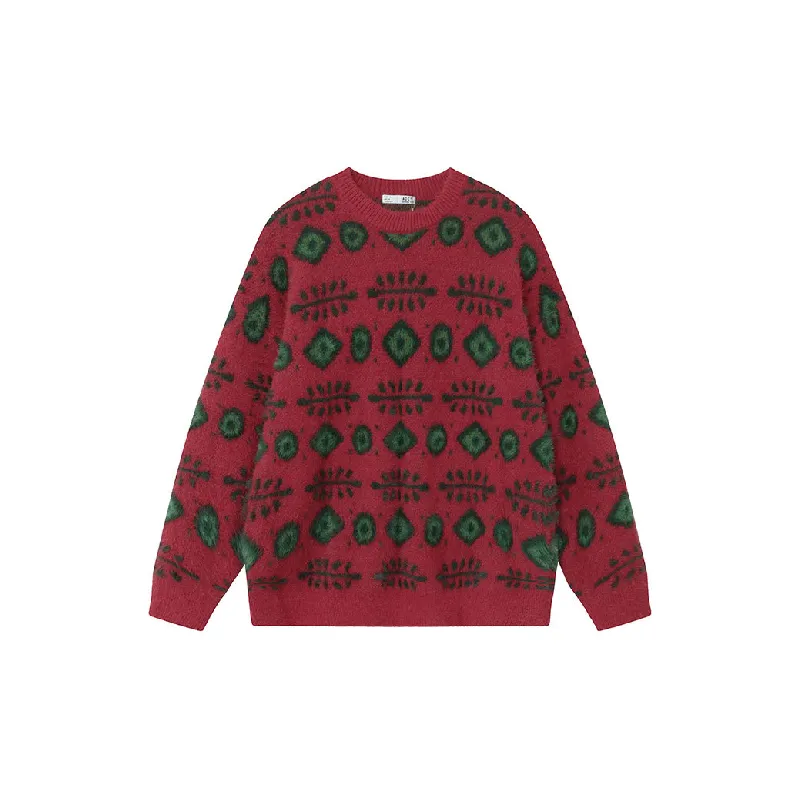 Fashionable Loose Cotton Blended Fabric Sweater-0