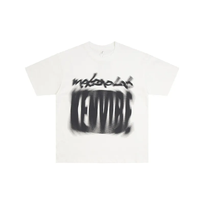 Retro Loose Versatile Phantom Print T Shirt-6