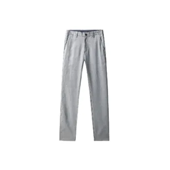 Fashionable Plain Cotton Suit Trousers