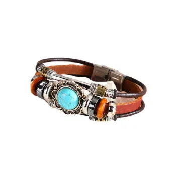 Bohemian Turquoise Alloy Bracelet