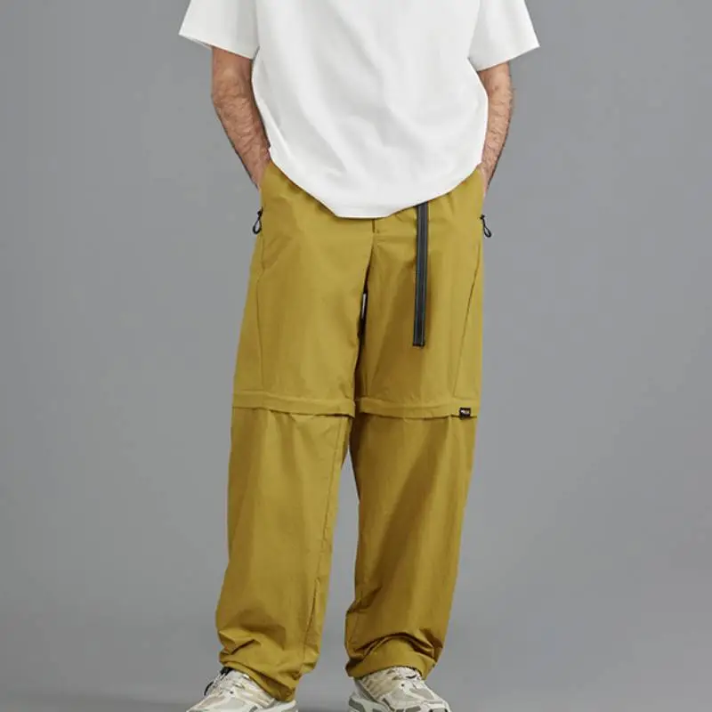 Basics Simple 100% Nylon Casual Pants-2