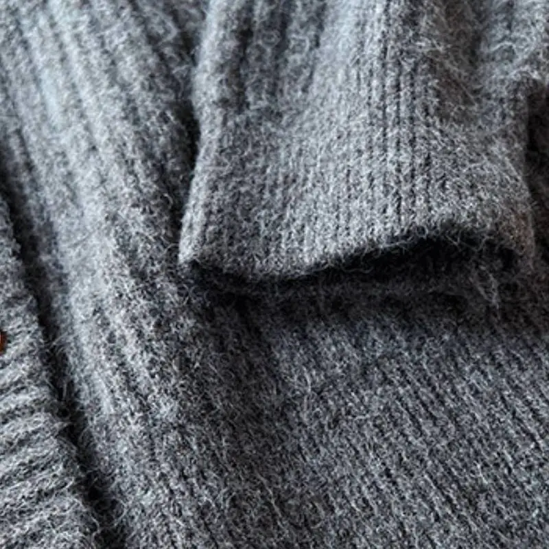 Retro Fashionable Berber Fleece Knitwear-2