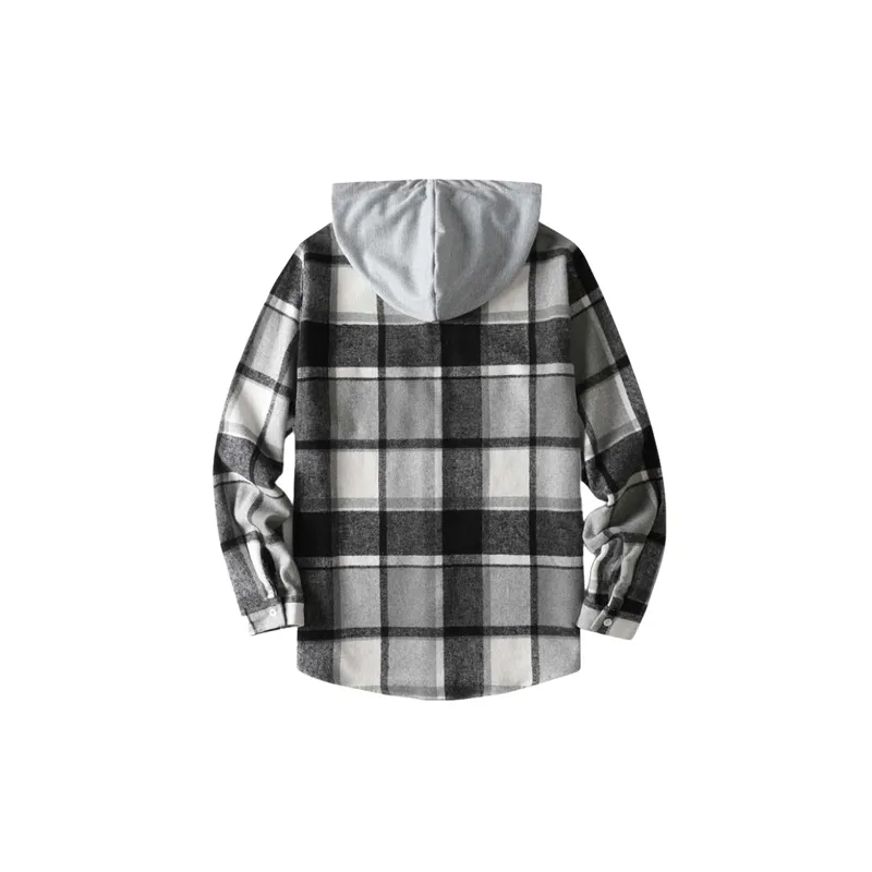 Casual Retro Woolen Fabric Shirt-6