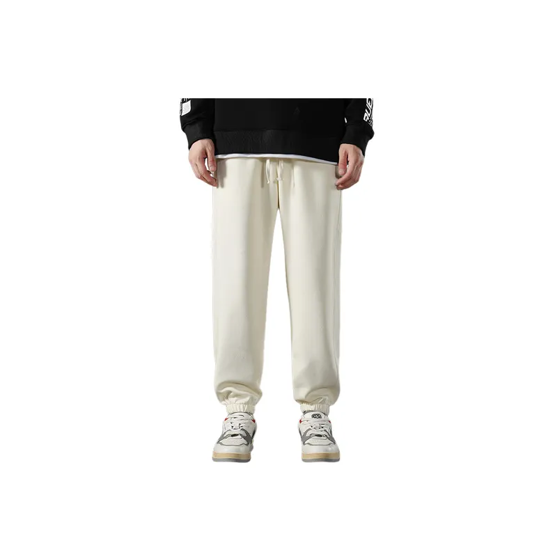 Casual Plain Blended Synthetic Fabrics Casual Pants-11
