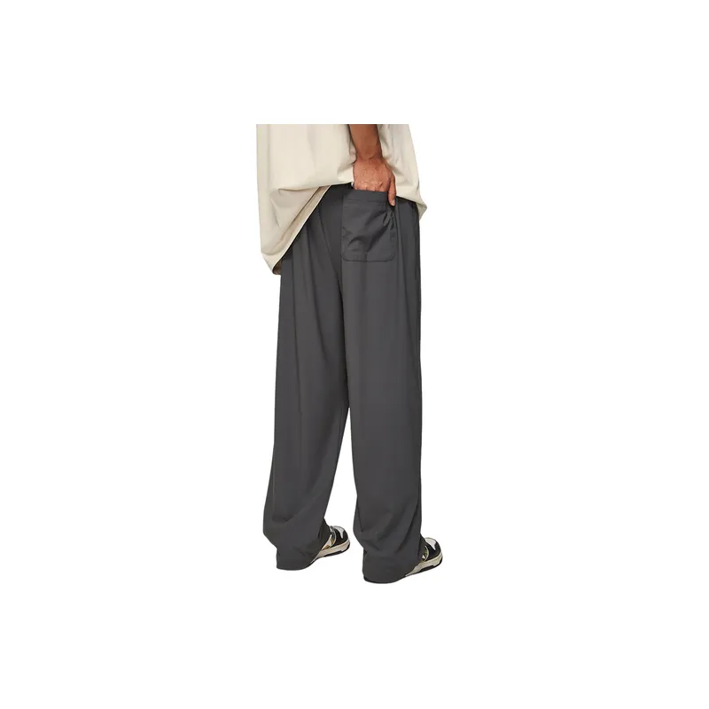 Casual Simple Nylon Sports Pants-2