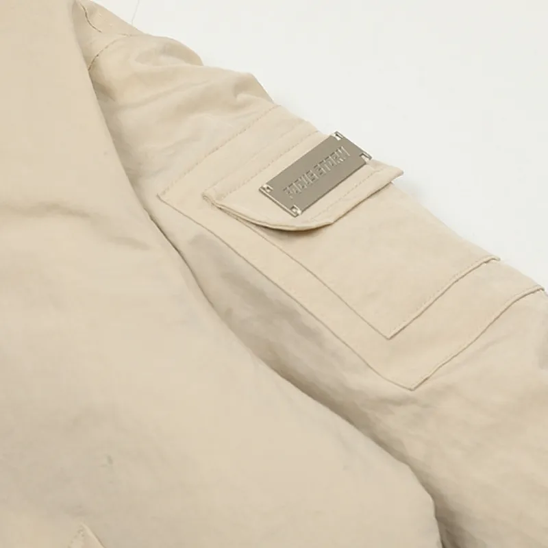 Fashionable Plain Quilted Jacket-5