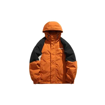 Color blocked Waterproof Hooded Jacket