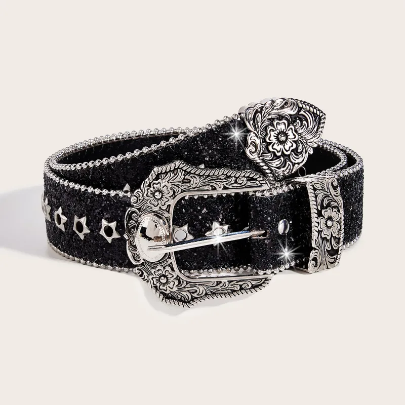 Retro Funky Leather Belt-3