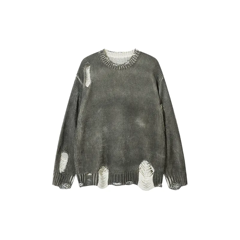 Ripped Loose Sweater-4