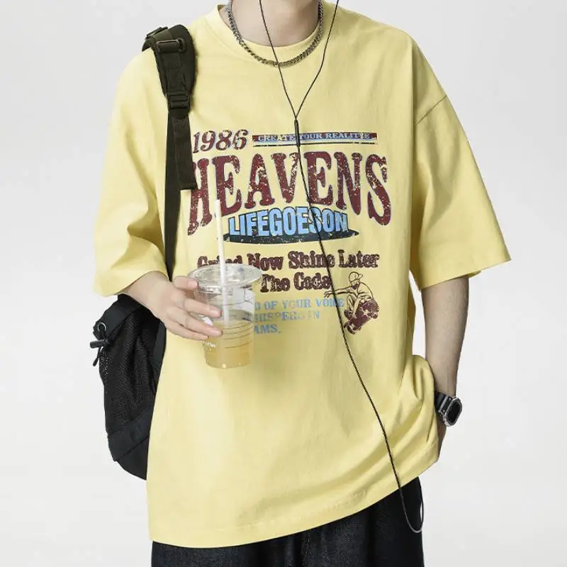 Fashionable Loose 100% Cotton T Shirt-6