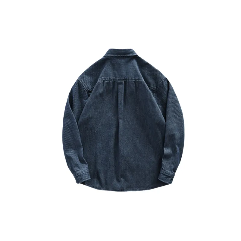 Casual Loose Combed Cotton Shirt-1