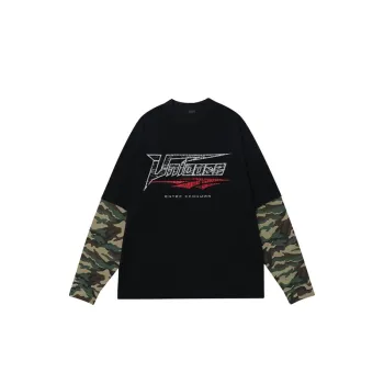 Spliced Camouflage T Shirt