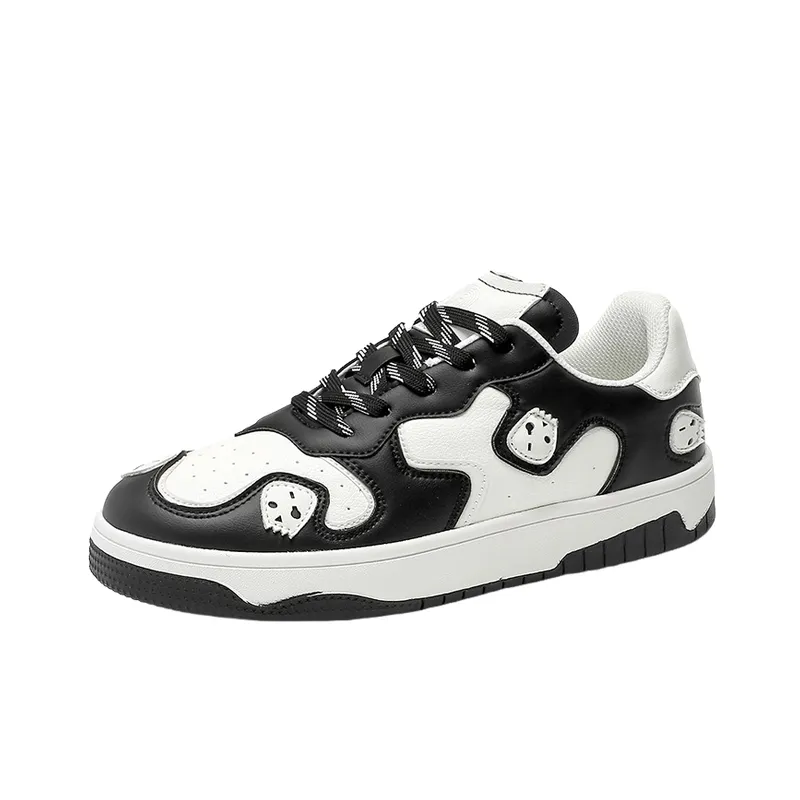 Sporty Skull Skateboarding Shoes-0