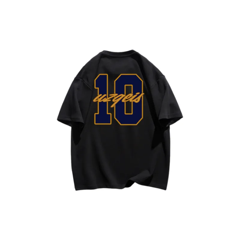 Hip Hop Pure Cotton Short Sleeved T Shirt-1