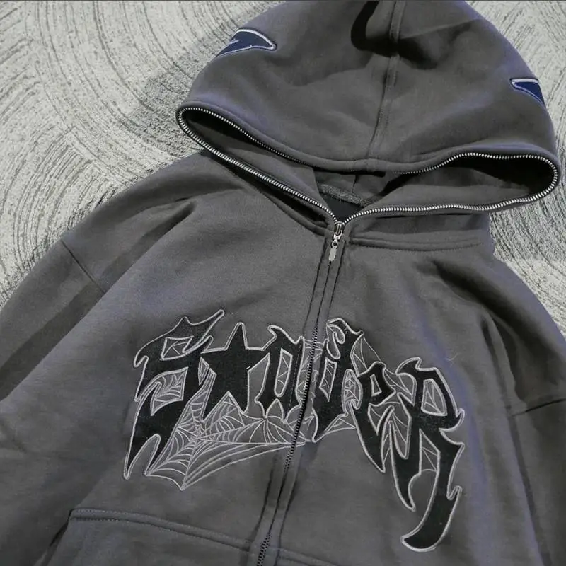 Cool Embroidered Sweatshirt Women-6