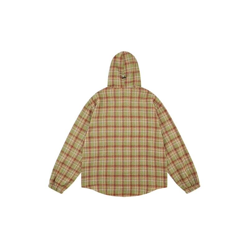 Retro Contrast Color Polyester Shirt Unisex-1
