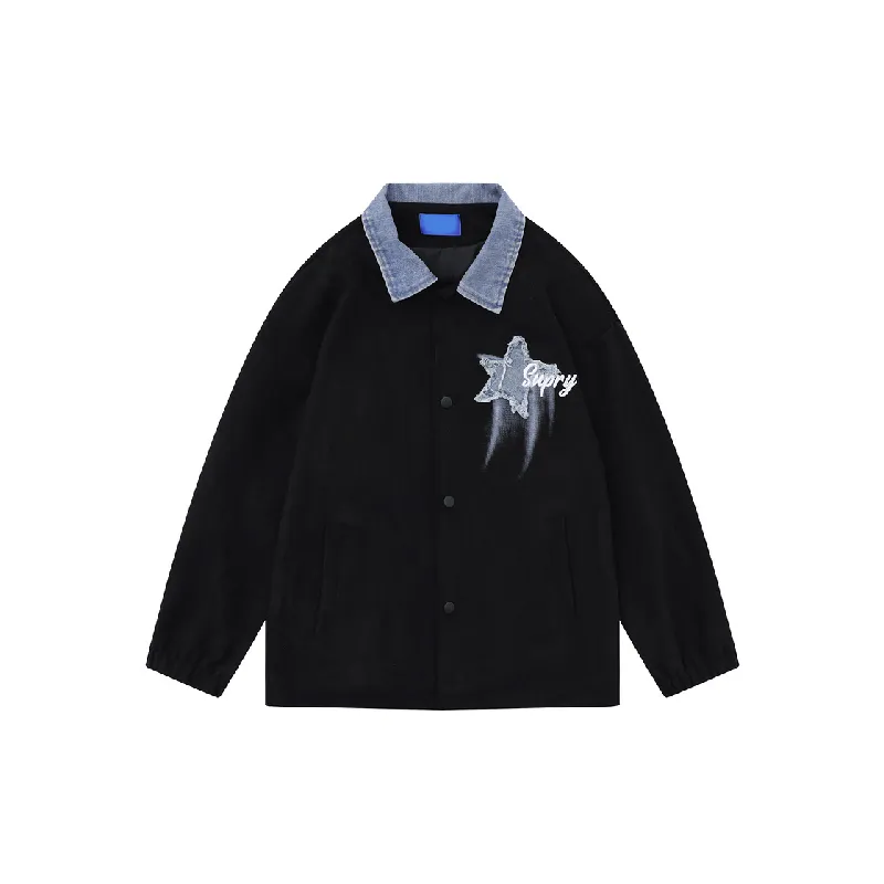 Fashion Loose Denim Jacket-0