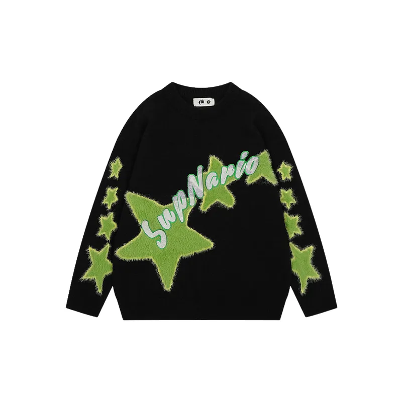 Embroidery Loose Sweater-0