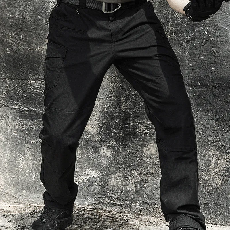 Funky Plain Cargo Pants-7