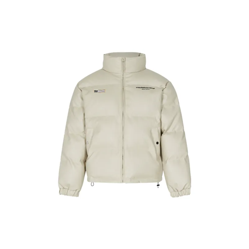 Basic Printed Letter Thickened Cotton padded Coat
