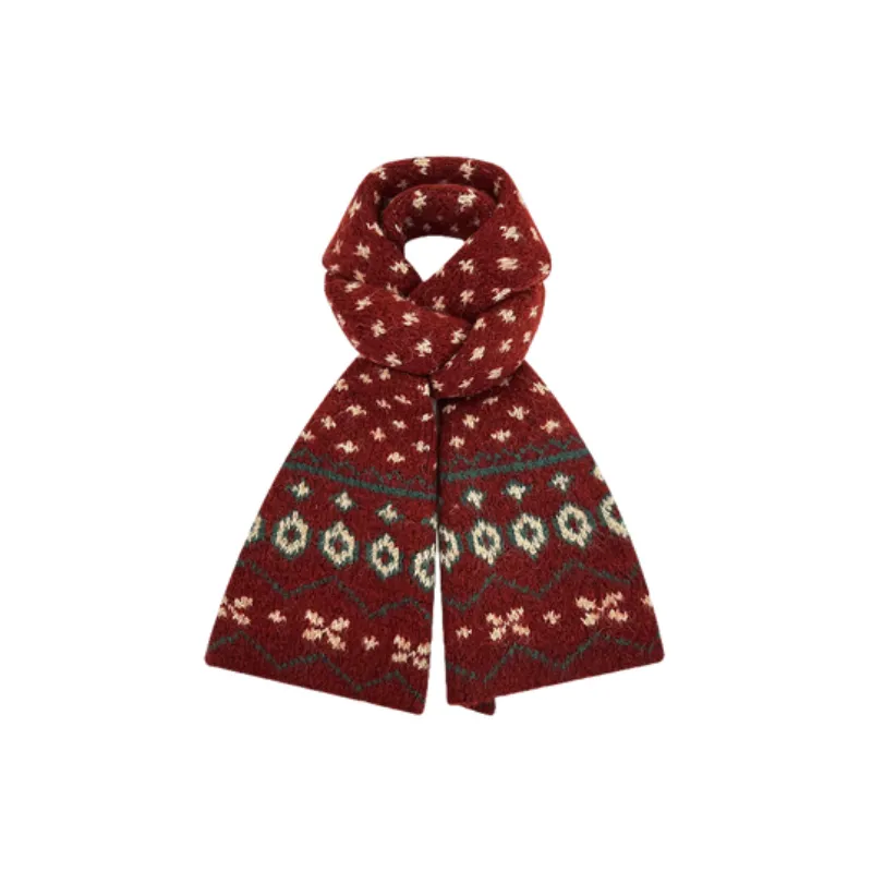 Retro Warm Knit Scarf-3