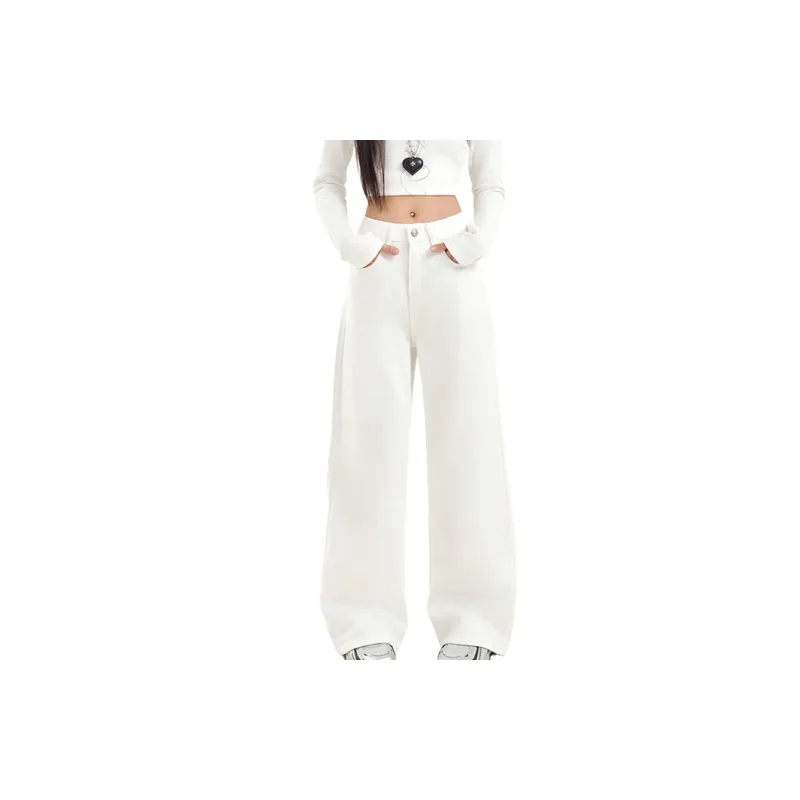 Casual Washed Jeans Women-8