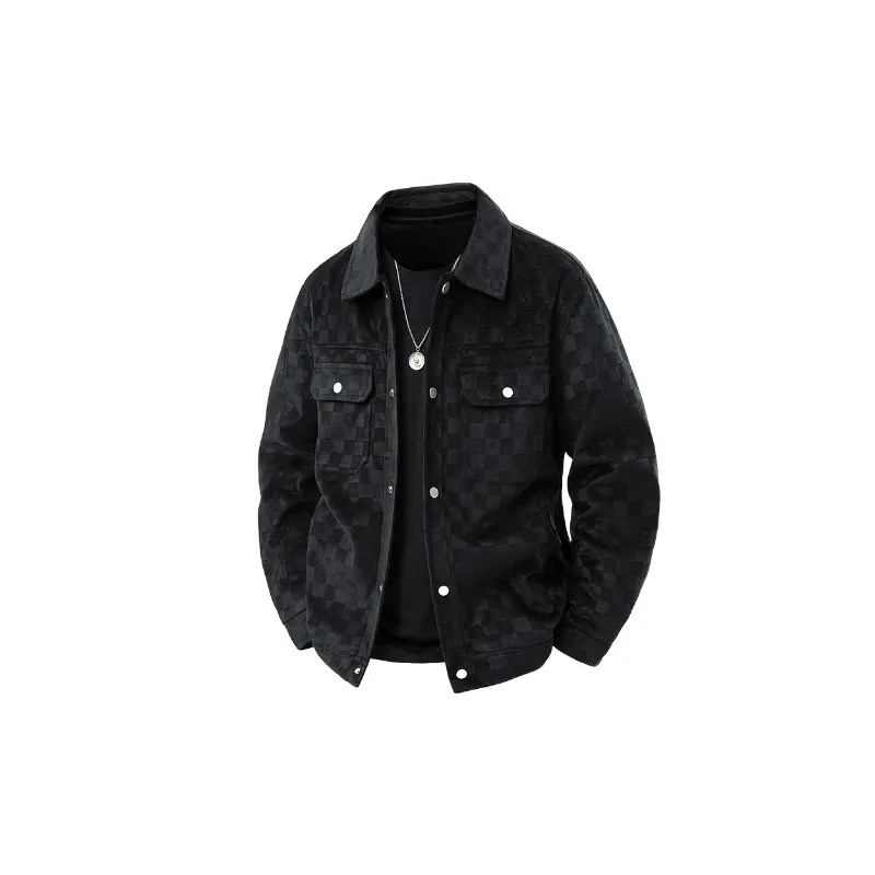 Retro Plain Corduroy Jacket-0