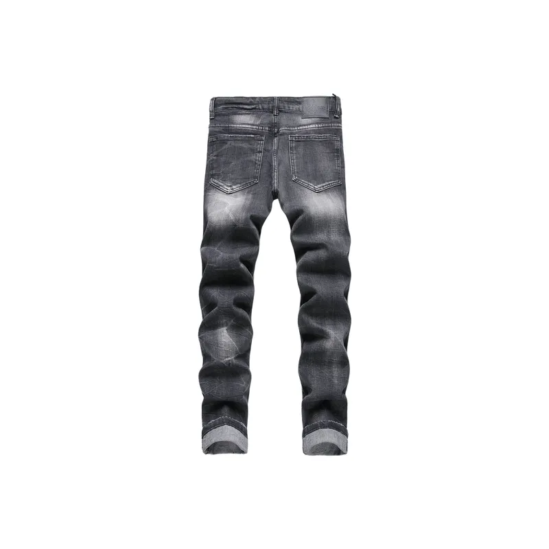 Trendy Embroidered Jeans-1