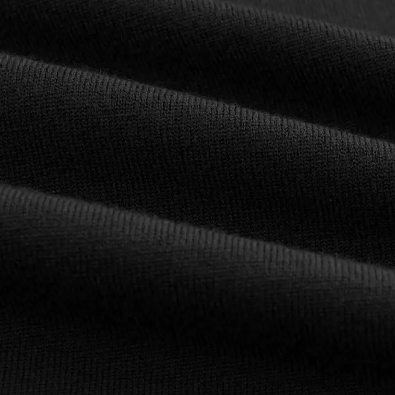Simple Plain Cotton Blended Fabric Sweater-2