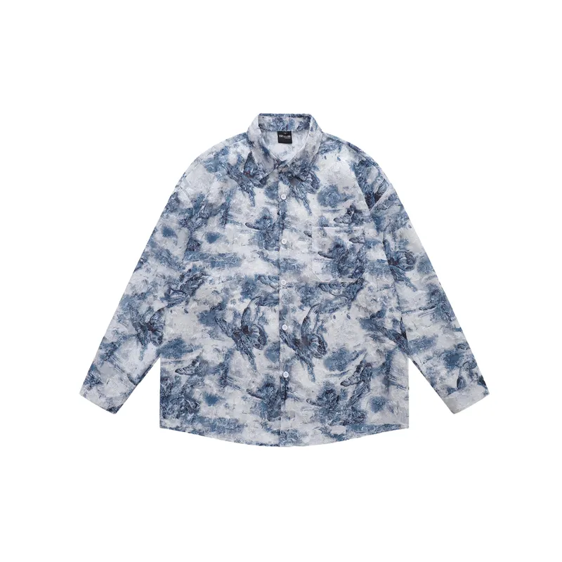 Retro Butterfly Loose Shirt-4