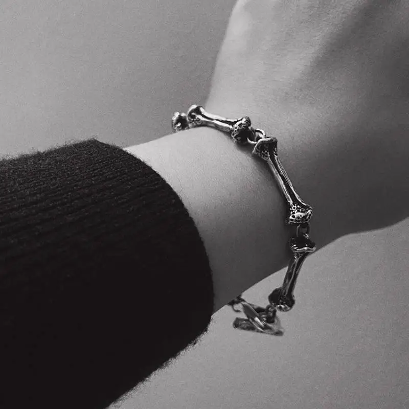 Dark Gothic 925 Sterling Silver Bracelet-1