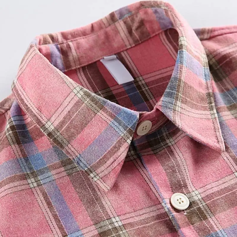 Retro Tie Dye Cotton Blended Fabric Shirt-4