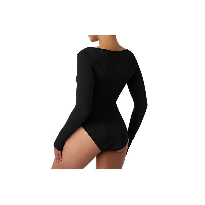 Fashionable Basics Nylon Bodysuit Women-3