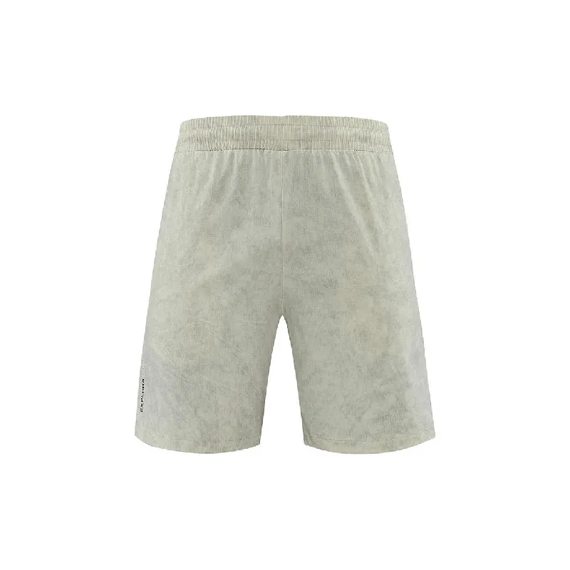 Simple Breathable Blended Synthetic Fabrics Sports Shorts-4