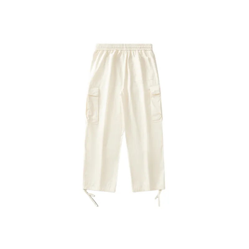 Retro Straight Drawstring Pants-1