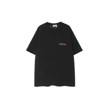 Casual Embroidery 100% Cotton T Shirt
