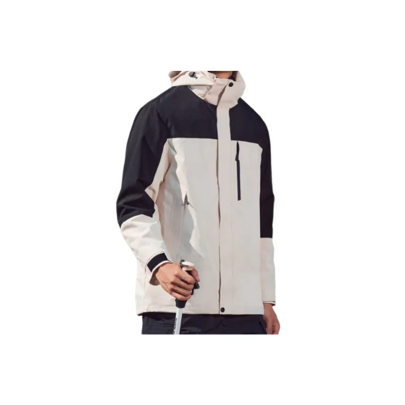 Contrast Color Breathable Polyester Outdoor Jacket Unisex-13