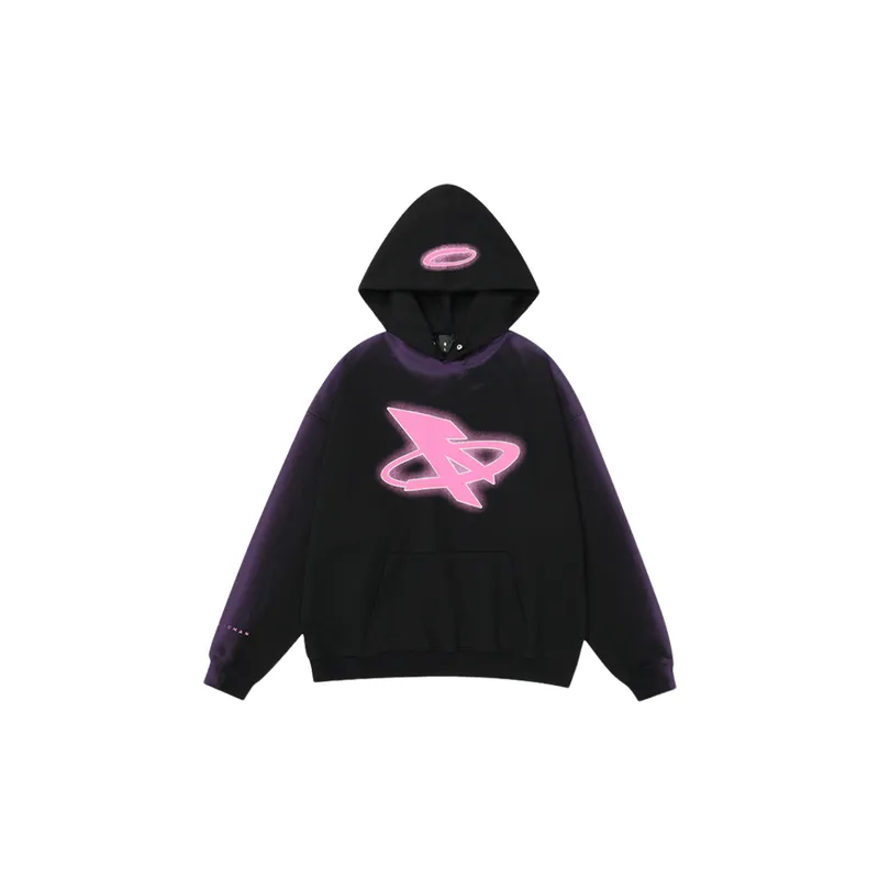 Original Hand painted Crack Print Hoodie-0