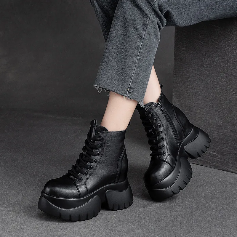 Retro Zipper Martin Boot-7