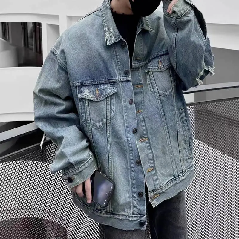 Fashionable Loose Denim Jacket-2