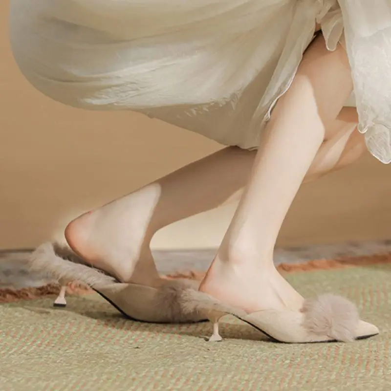 Basics Raw Hem High Heels-4