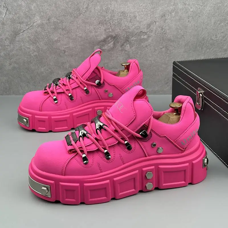 Casual Metal Stylish Skateboarding Shoes-5