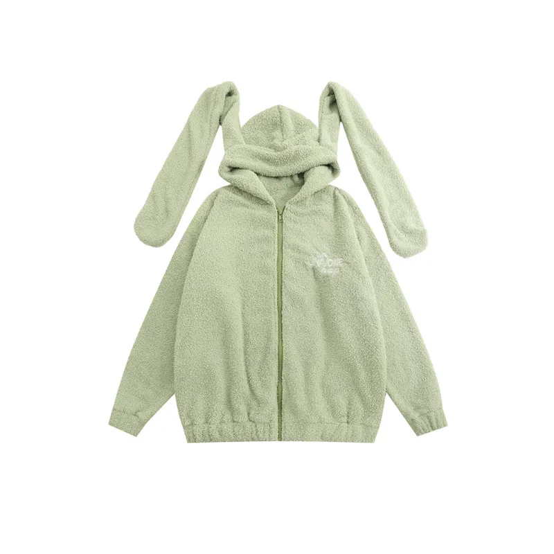 Autumn New Style National Fashion Simple Loose Lazy Style Rabbit Ear All match Hoodie-2