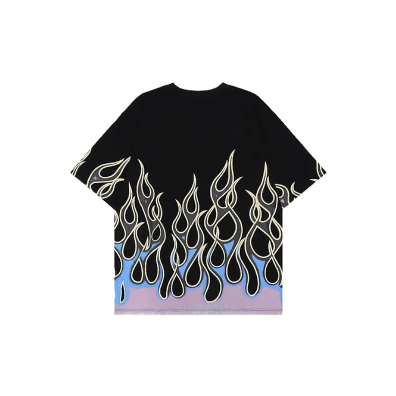 Loose Casual Half Sleeve Print Shirt-5